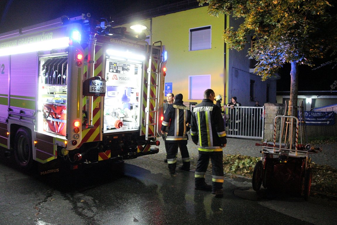 Feuerwehreinsatz Grafenwöhr Alte Amberger Straße Cheers 4