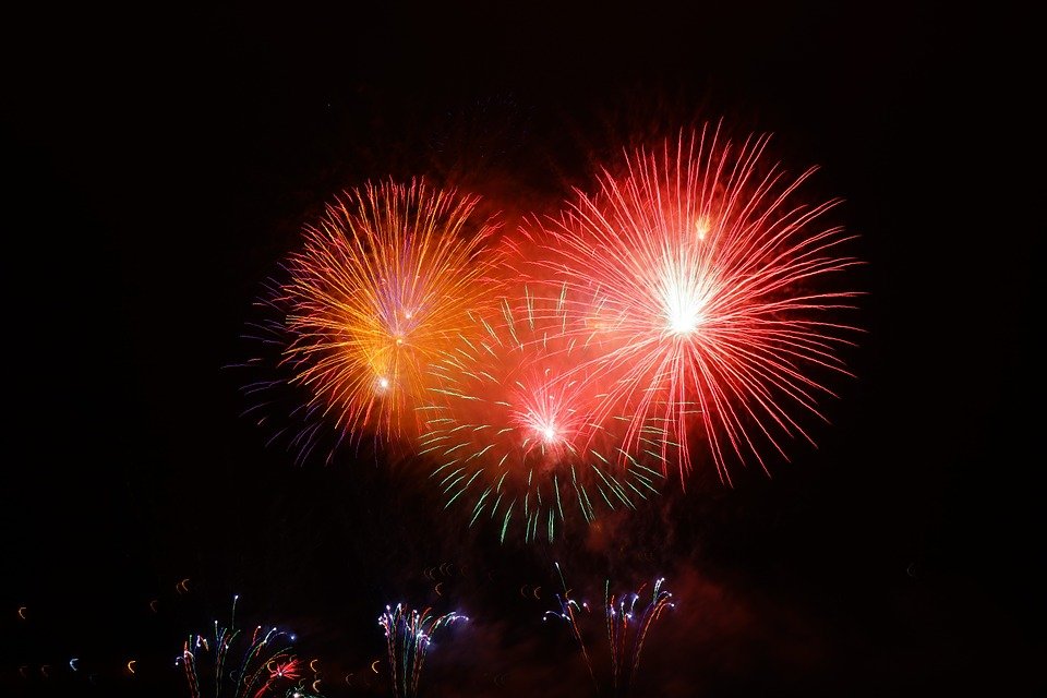 Feuerwerk, Silvester, Raketen