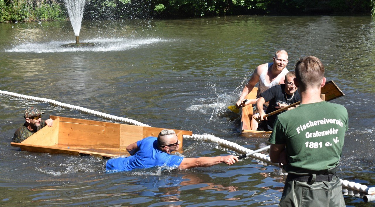 Fischerfest Grafenwöhr 2019 Sautrogrennen 1