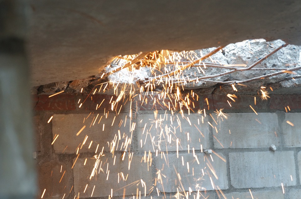 Flex, Bauschutt, Baustelle, Flexen, Abreißen