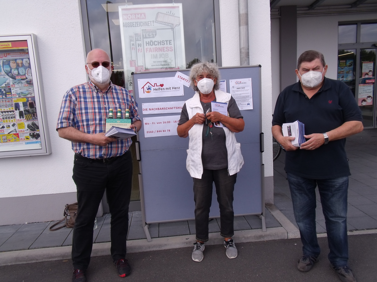 Ehrenamtliche Mitarbeiter der Nachbarschaftshilfe outen sich