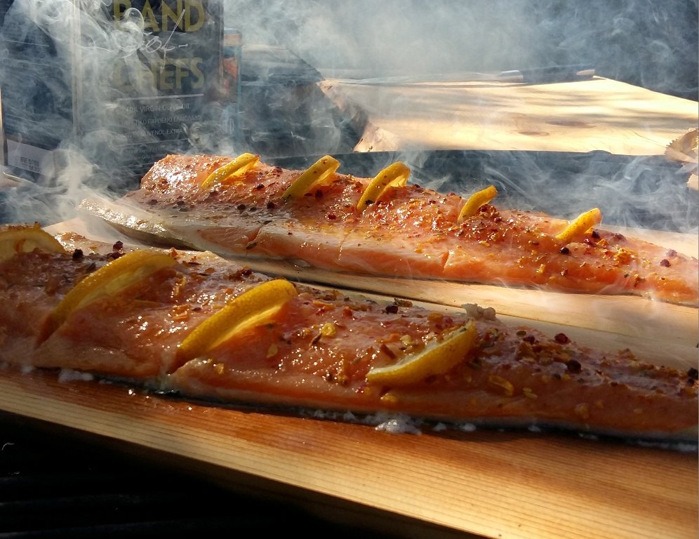 Forellen auf dem Grill