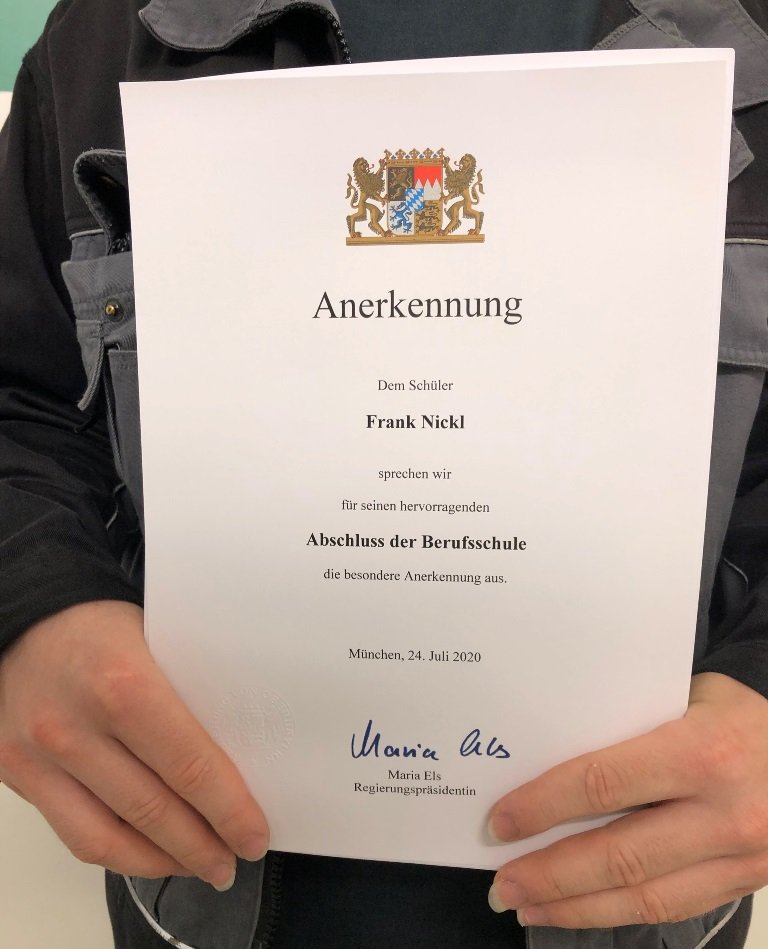 Frank Nickl Ausbildung Rogers Germany Eschenbach Staatspreis 1