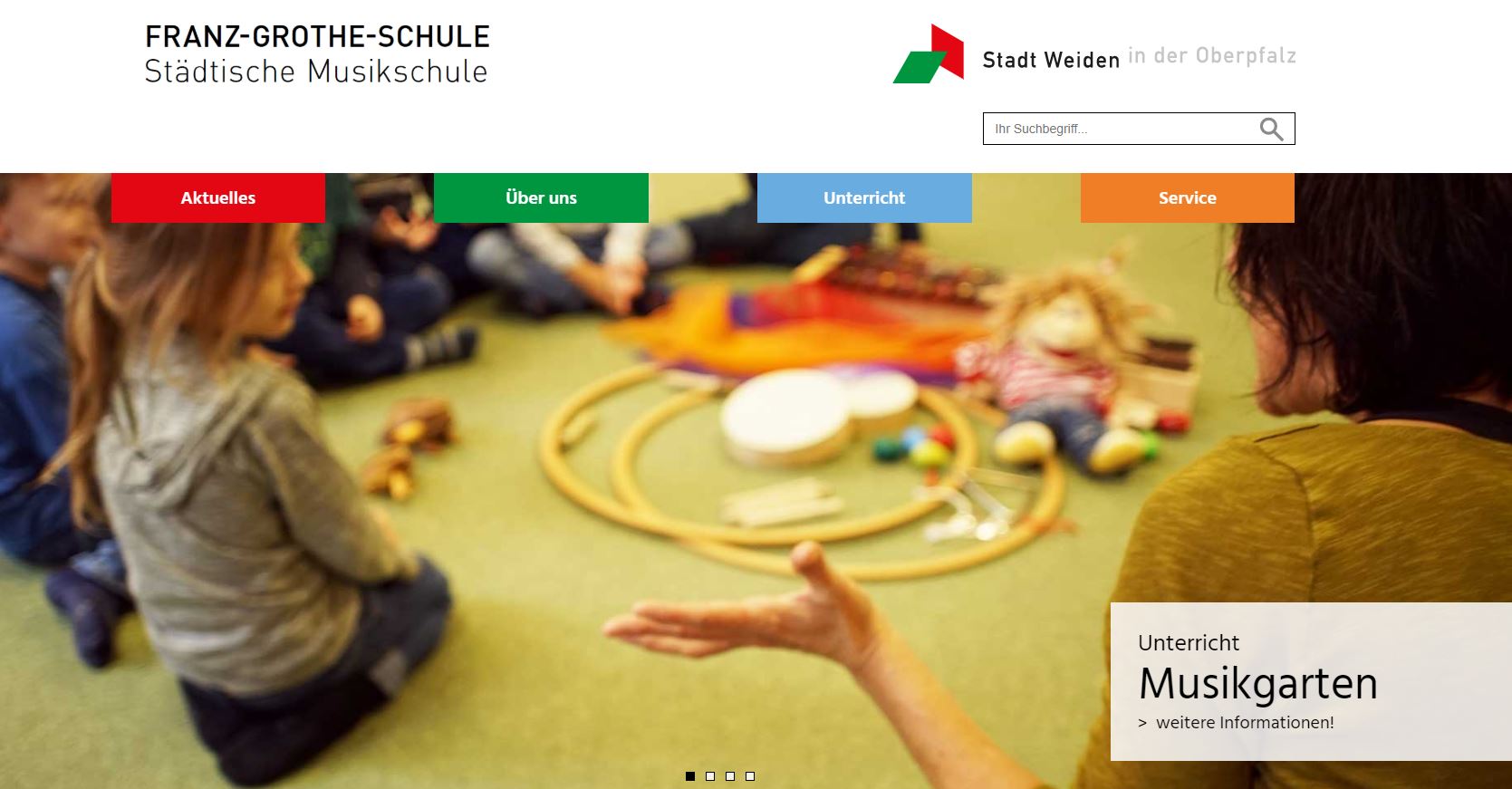 Franz Grothe Schule Musikschule Weiden Städtische Musikschule Homepage