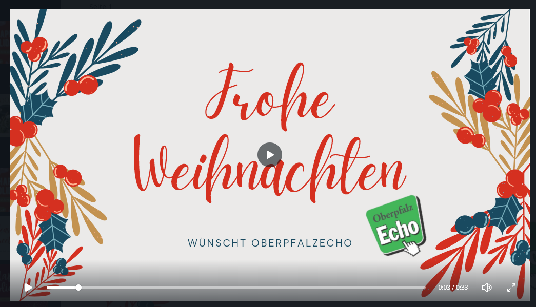 OberpfalzECHO wünscht Frohe Weihnachten!