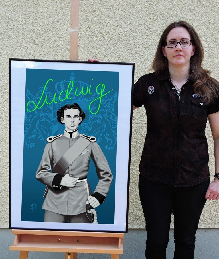 Grafenwöhr Künstlerin Marion Schmid König Ludwig II