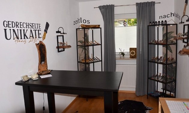 Gedrechselte-Unikate Franz Zetzl Parkstein Stifte Füller Showroom Ausstellung