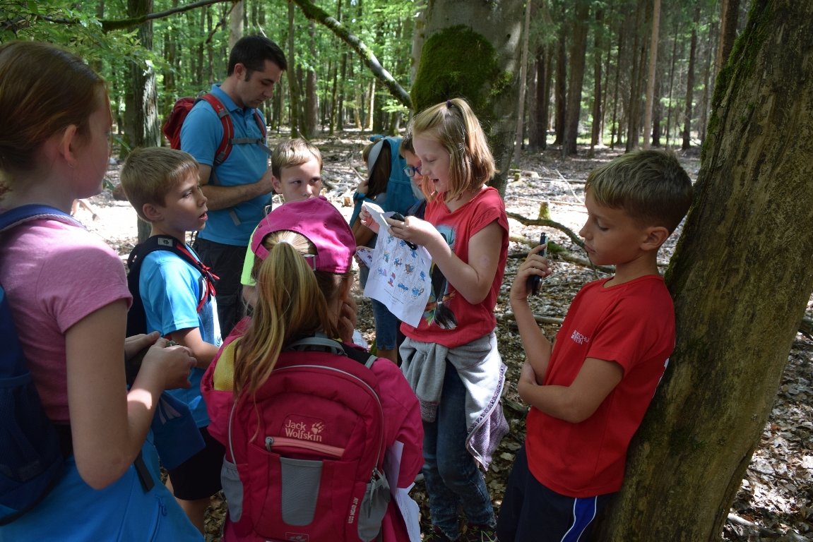 Geocaching 2018 JU Parkstein Schatzsuche Basaltkegel Ferienprogramm (2)