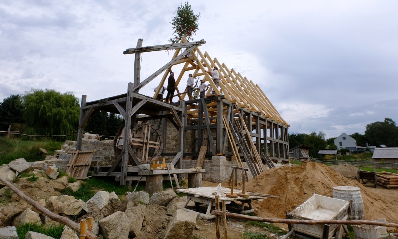 Geschichtspark Bärnau Fachwerkhaus Bau Holzhandwerkerkurs Holz Handwerker Bilder Geschichtspark Bärnau (17)