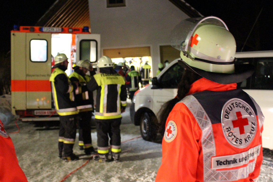 Großeinsatz Brand Gebäude ausgebrannt Tirschenreuth
