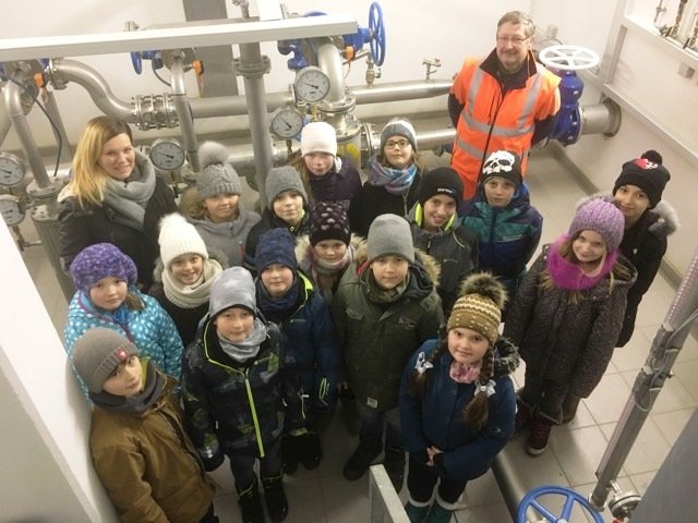 Leuchtenberg Grundschule Besuch Wasserwerk Kläranlage