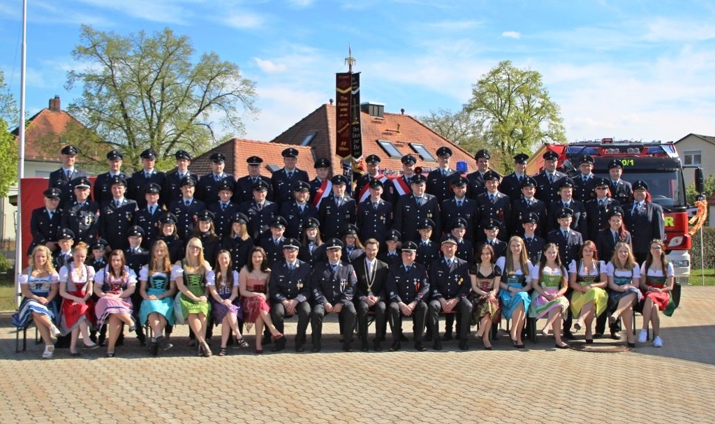 Feuerwehr Mantel 150 Jahre Festdamen