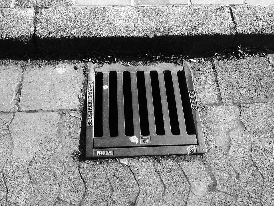 Gully, deckel, Straße, Abfluss, Kanalisation