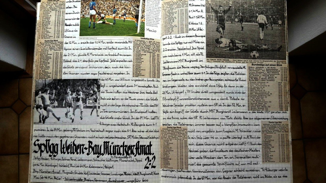 SpVgg Unterlagen Archiv historisch Übergabe