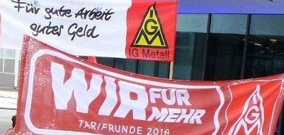 IG Metall Streiks Warnstreiks Symbol
