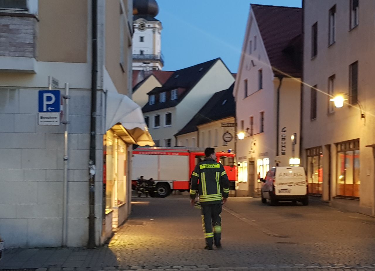 Innenstadt Weiden abgesperrt