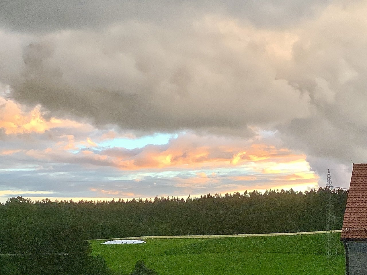 Naturschauspiel während Unwetter