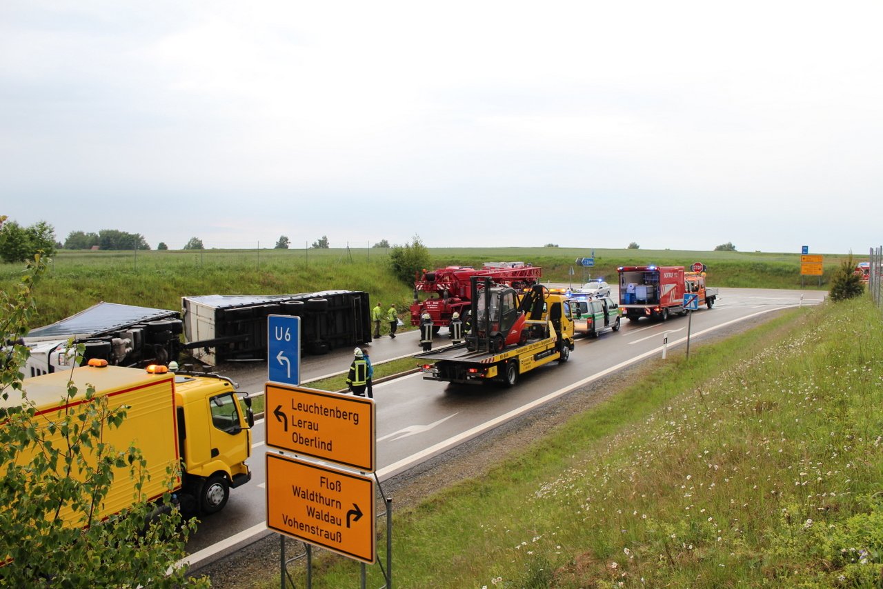 umgekippter Lkw