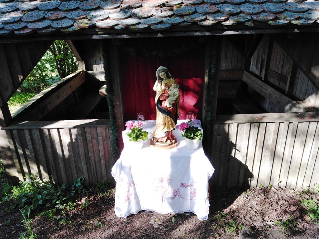 OWV Moosbach Maiandacht Schutzhütte