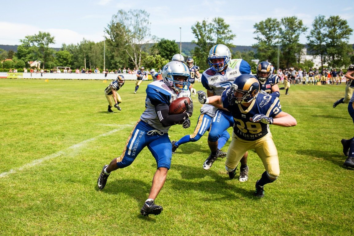 Weiden Vikings Training Footballspieler