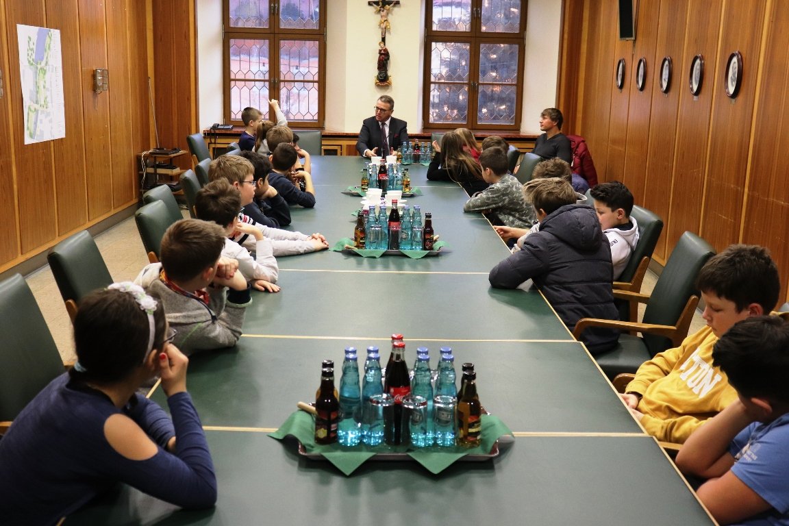 Grundschule Besuch Tirschenreuth Rathaus
