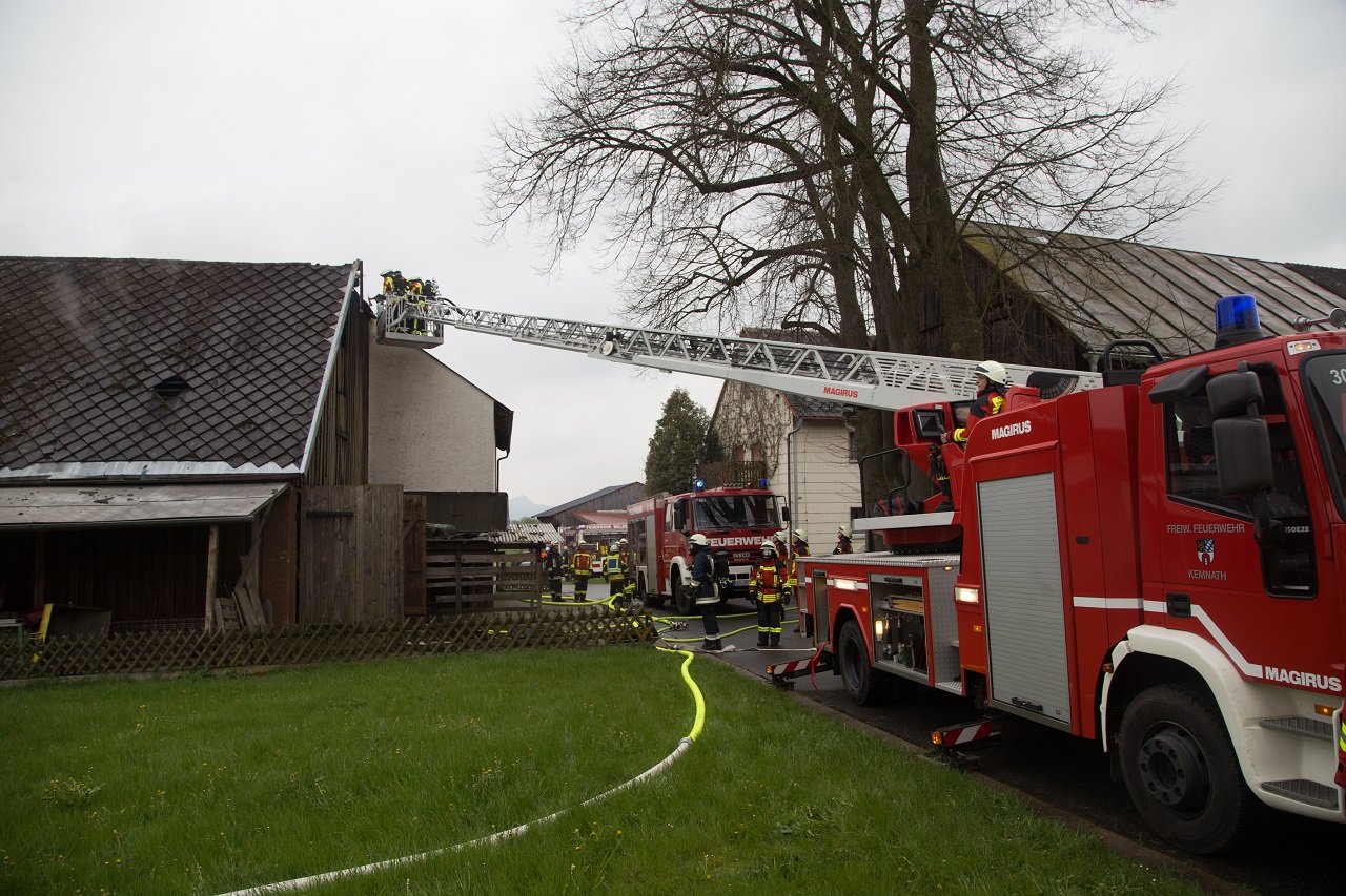 Dachstuhlbrand Köglitz Stadt Kemnath