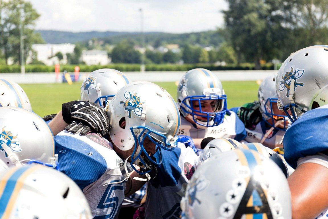 Weiden Vikings Training Footballspieler