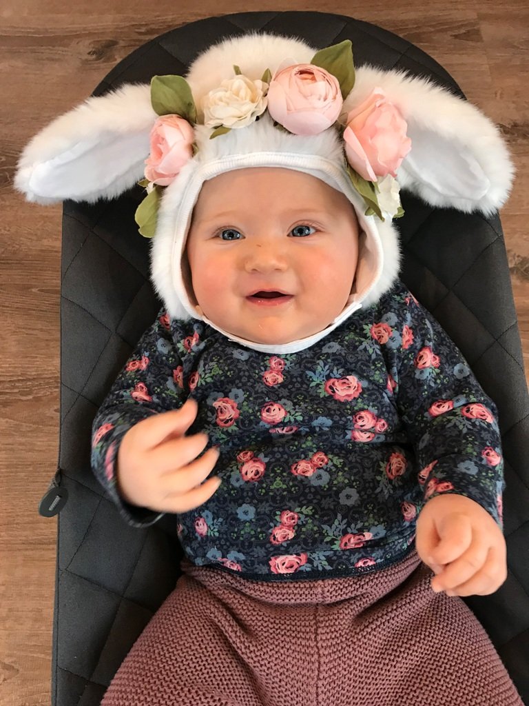 Schönster Osterhase der Nordoberpfalz Lena Görl Gewinnerin Tochter Josefine