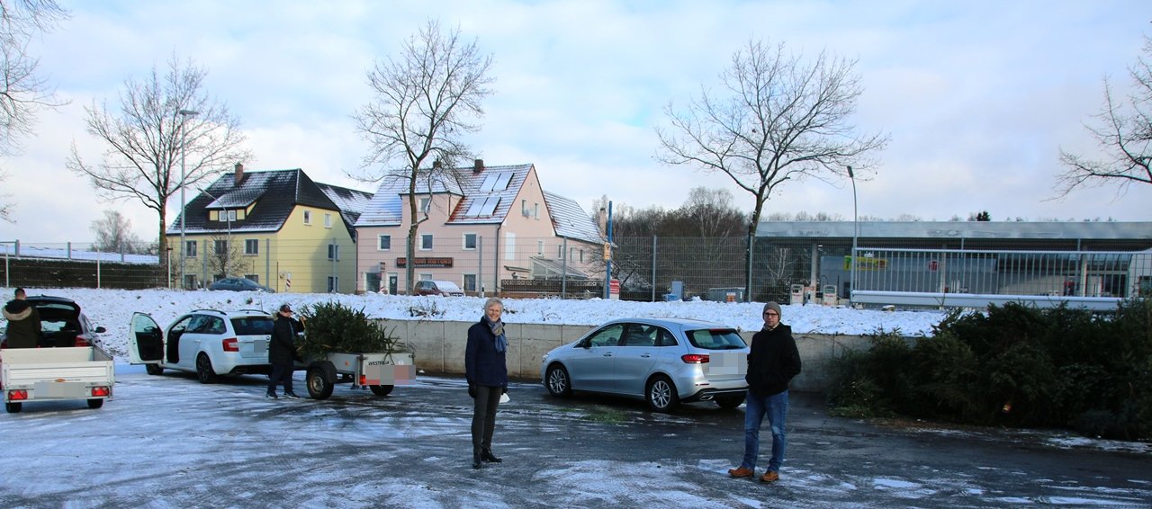Grafenwöhr Christbaumaktion Sammelstelle 2020