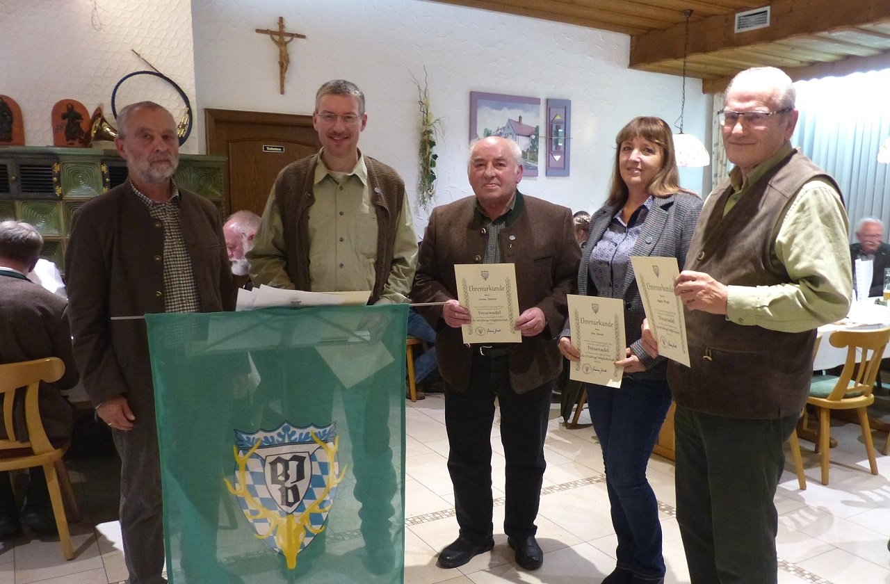 Ilsenbach_Bayerischer Jagdverband_Kreisgruppe Weiden-Neustadt_Mitgliederehrung