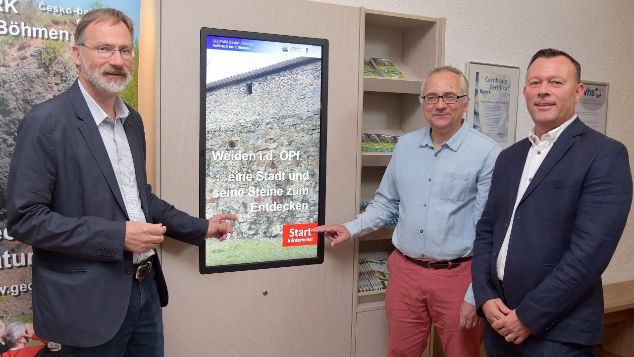 Informationsterminal Park Bayern Böhmen VHS Weiden