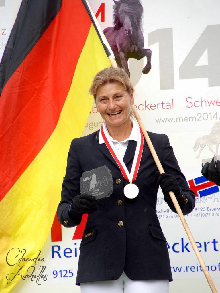 Irene Reber bei einer Siegerehrung