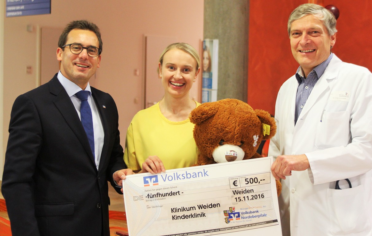 Kinderklinik, Spende, Volksbank