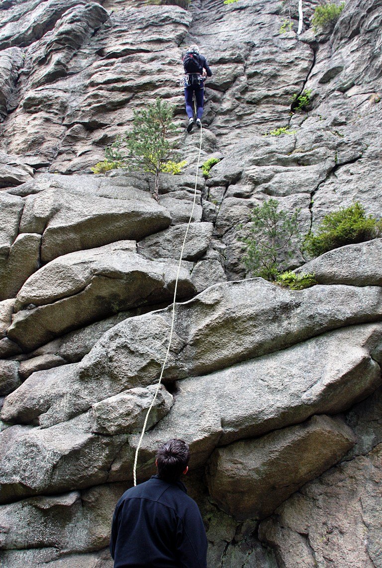 Klettern Steinwald Räuberfelsen