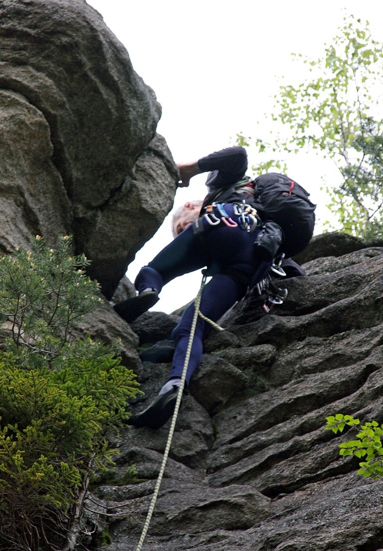 Klettern Steinwald Räuberfelsen