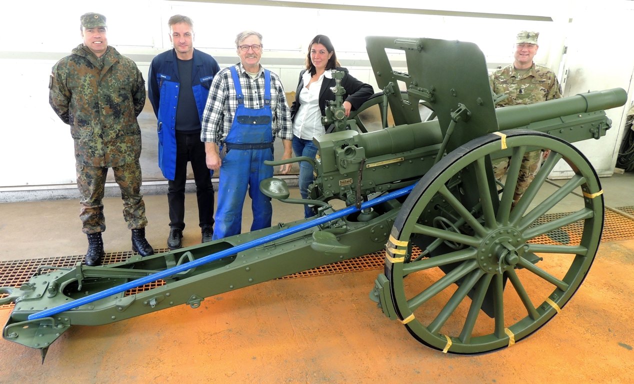 Krupp Kanone restauriert Truppenübungsplatz Grafenwöhr Rudi Breit1