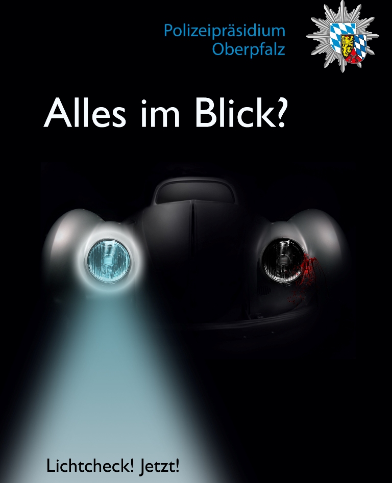 „Sicht &amp; Licht“ - Oberpfälzer Polizei kontrolliert vermehrt