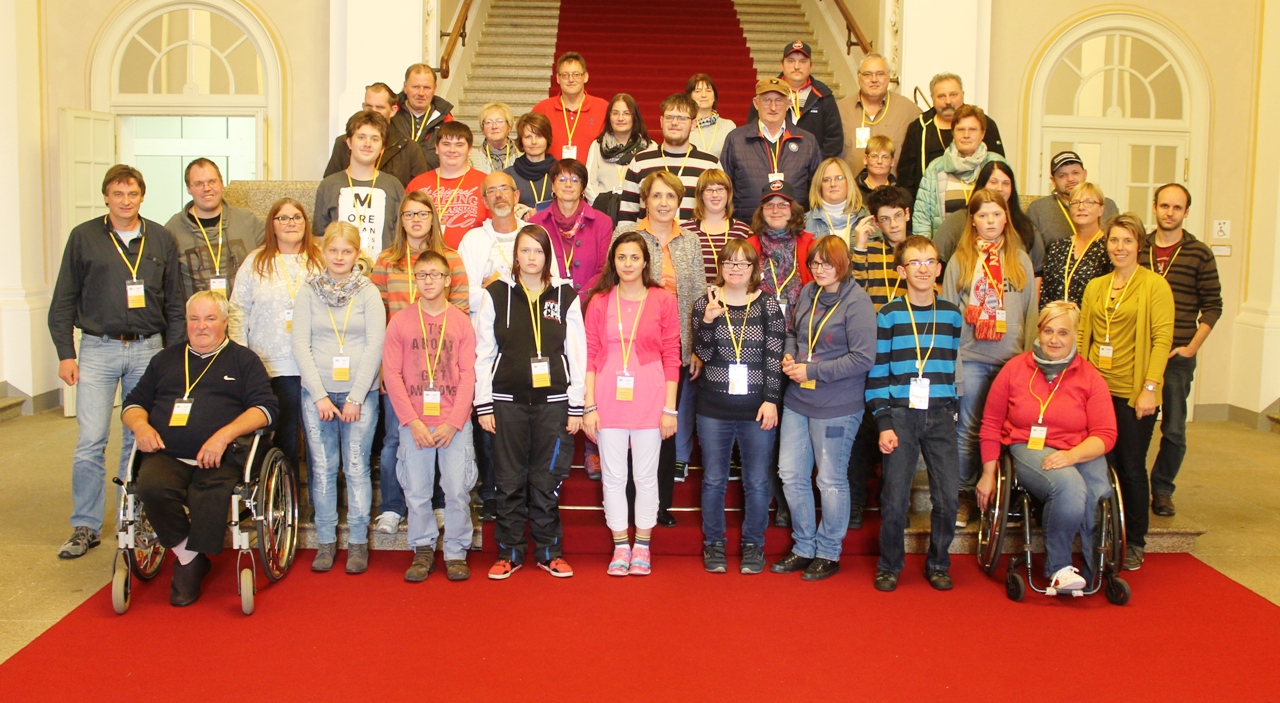 Landtag München, Foyer Maximilianeum, Netzwerk Inklusion, Annette Karl