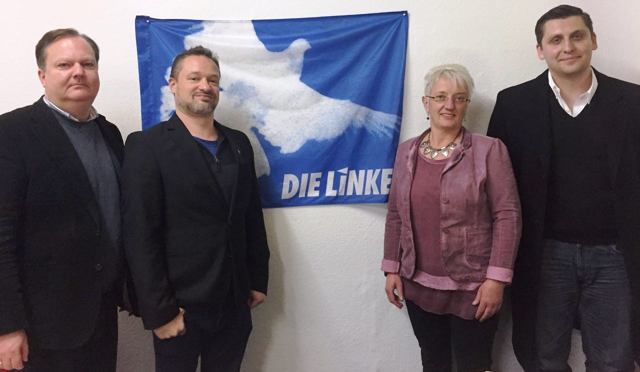 Landtagswahl Bezirkstagswahl Die Linke Weiden Christian Weidner, Daniel Zant, Uschi Maxim, Sebastian Paul