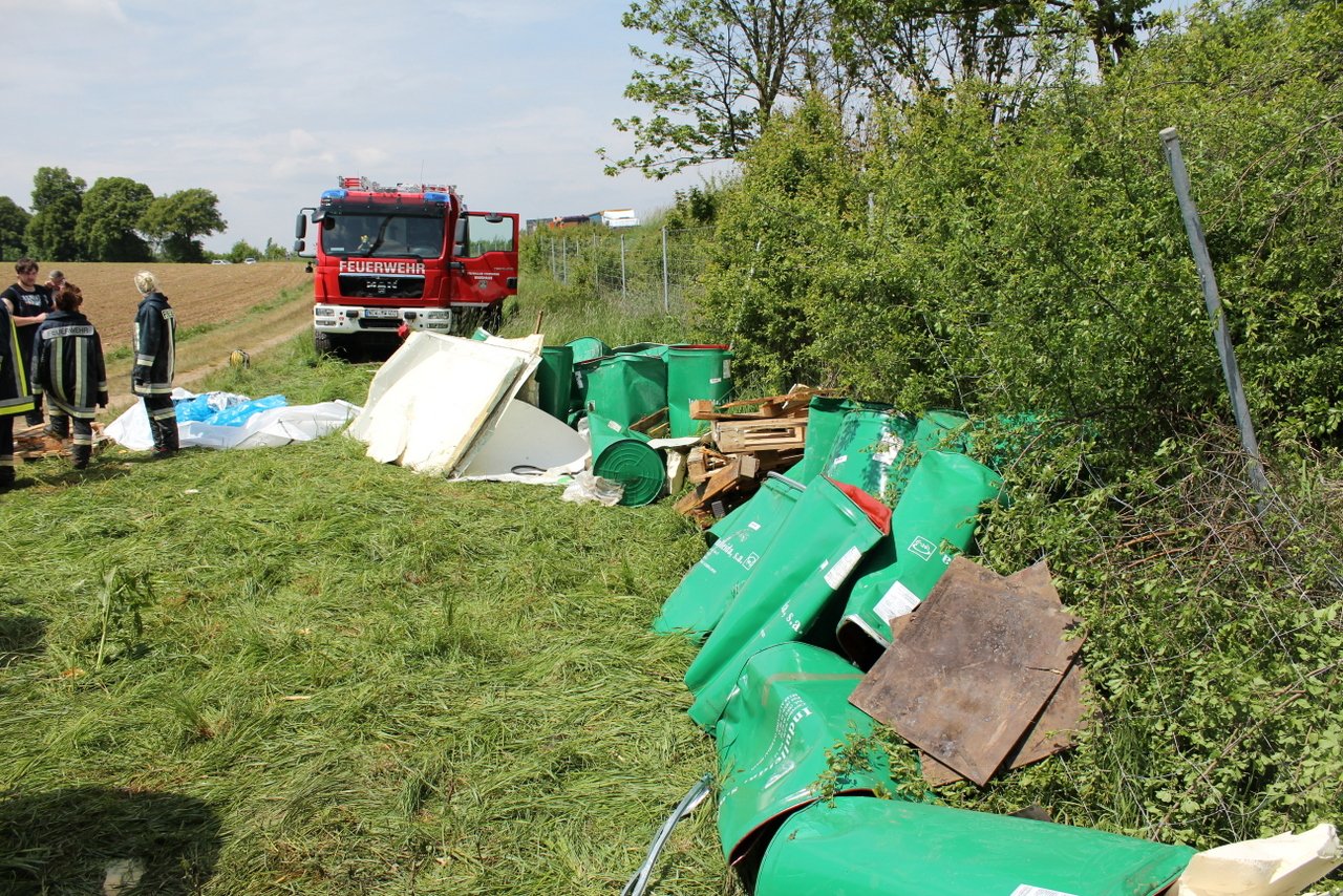 Lkw und Apfelsaftkonzentrat
