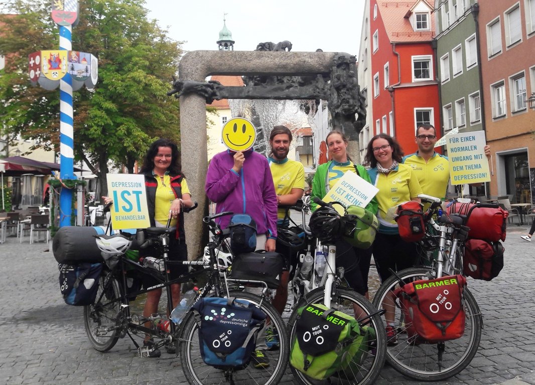 MUT-Tour Stop in Weiden Normaler Umgang mit Depression Depression ist behandelbar