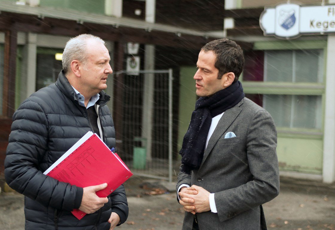 Mehrzweckhalle Floß Stand 2020 Armin Betz, MdB Albert Rupprecht
