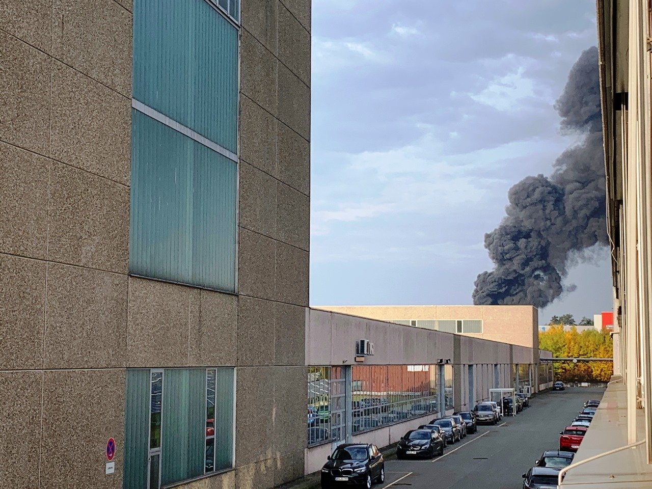 Brand Gewerbegebiet Weiden