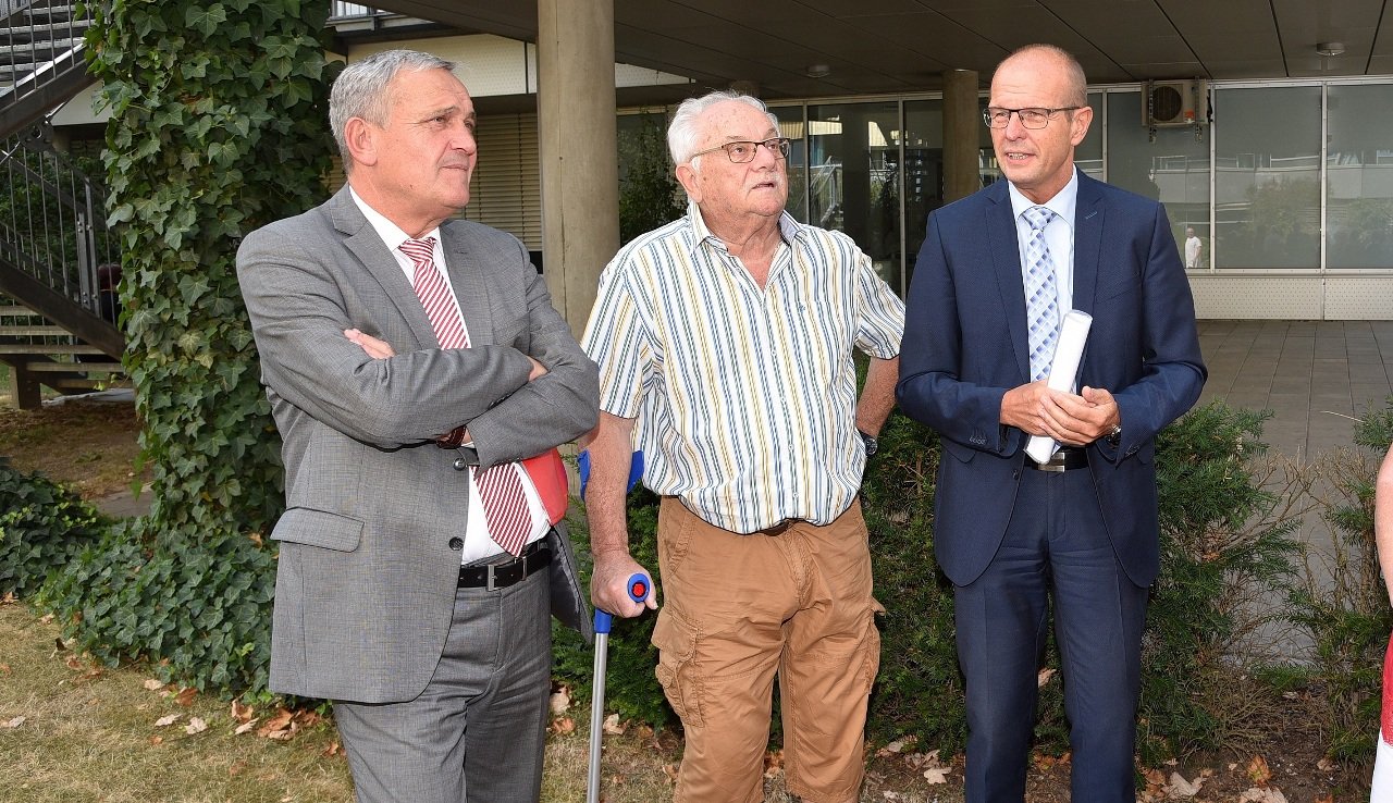 Mit dem OB on Tour, Senioren Weiden, Krankenhaus Klinikum Weiden, Notaufnahme Palliativstation Klinikküche2
