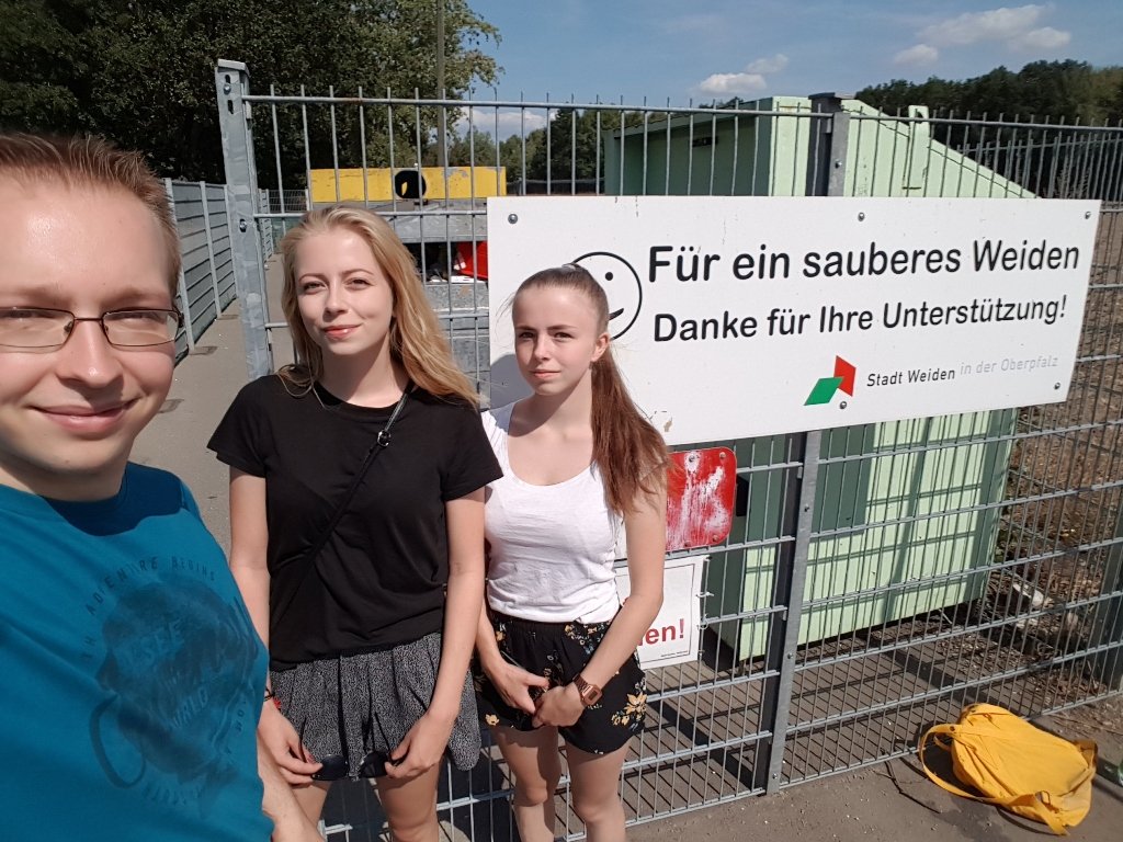 Müllsammelaktion Weiden JU CSU Hammerweg