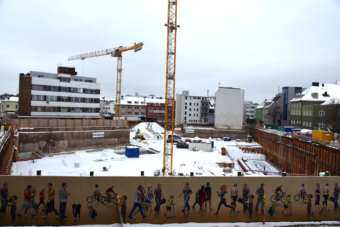NOC, Stadtgalerie, Baustelle, Nordoberpfalz Center