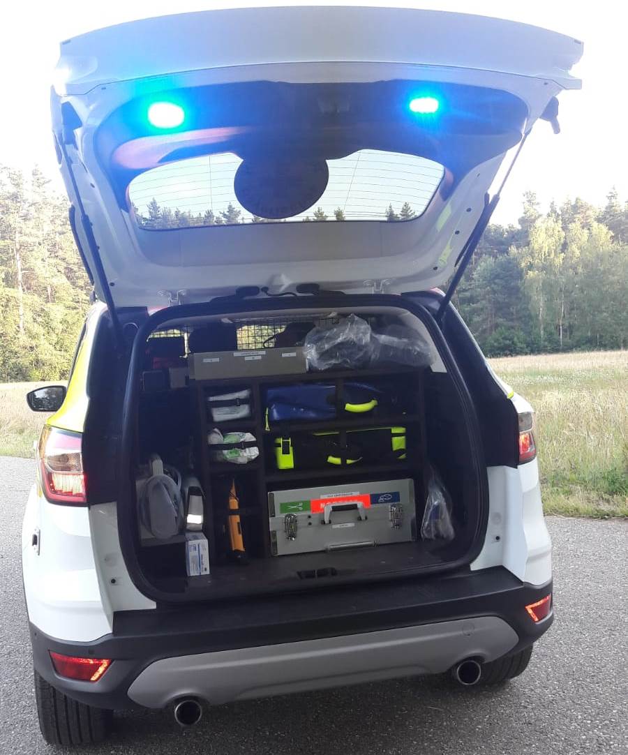 Neues HvO Auto Helfer vor Ort Grafenwöhr MGS Motorgruppe Sticht Bilder Markus Zimmermann BRK Kreisverband Weiden und NeustadtWN