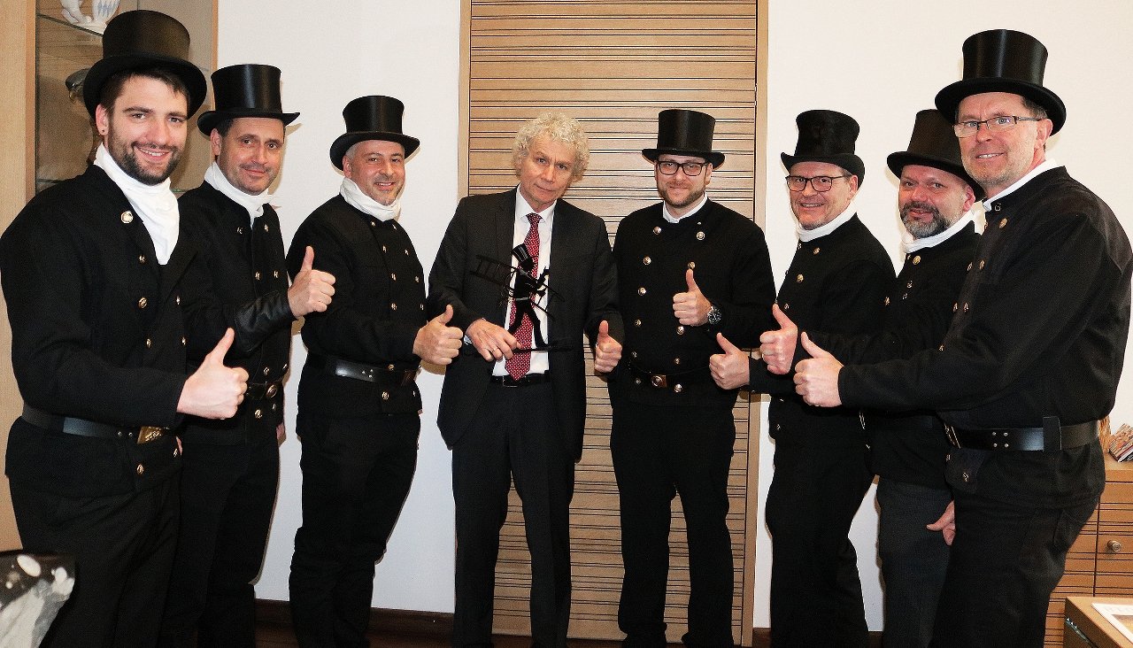 Neujahrsempfang Kaminkehrer Landratsamt Tirschenreuth Landrat Wolfgang Lippert
