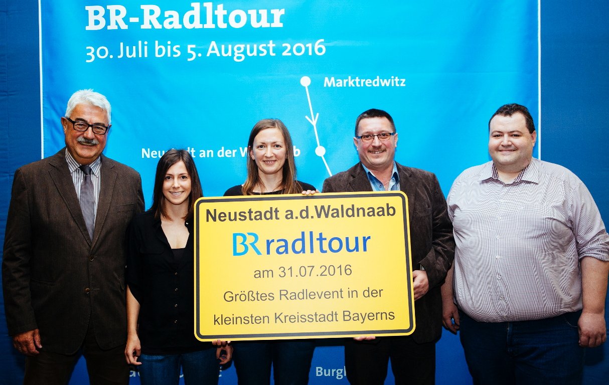 Gastgebertreffen der BR Radltour am 14.06.2016 im Funkhaus