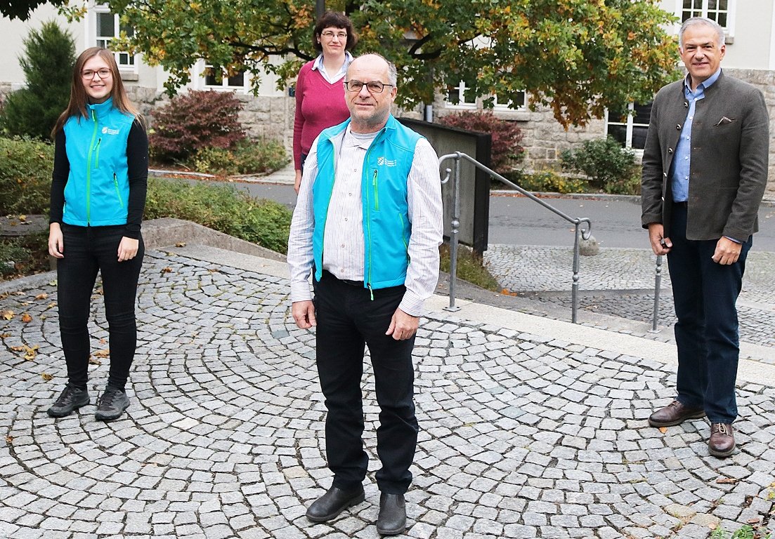 Nicole Bergler Biodiversität Landkreis Tirschenreuth Birgit Üblacker, Dr. Peter Fleischmann, Landrat Roland Grillmeier